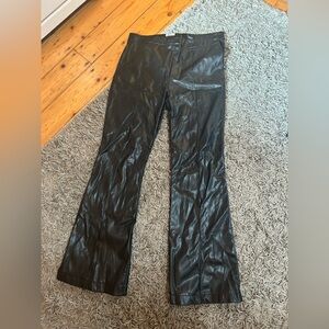 Princess Polly Black Leather Look Pants